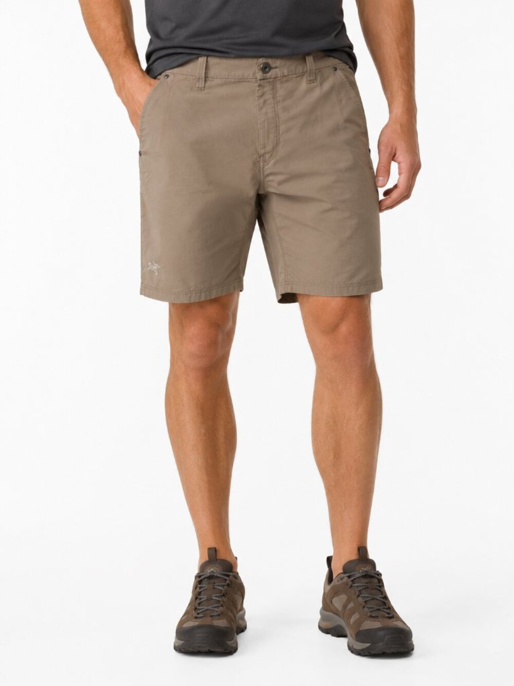ARC'TERYX Renegade Trim Fit 10" Shorts Brown Sz 38 Nylon Cotton Hiking Outdoor